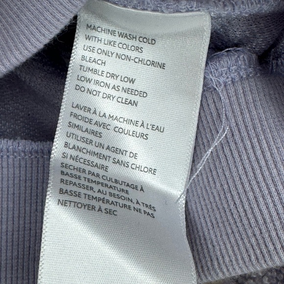 🥑5/$25 Urban Outfitters Lilac Purple Half Zip cropped textured pullover S - Picture 6 of 7